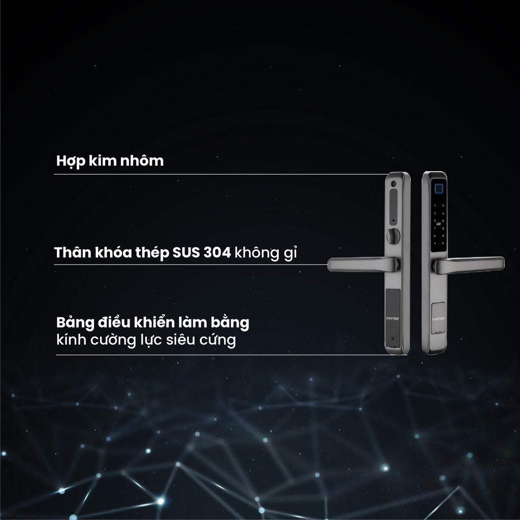 Khóa Faster cửa nhôm FS6800 Grey