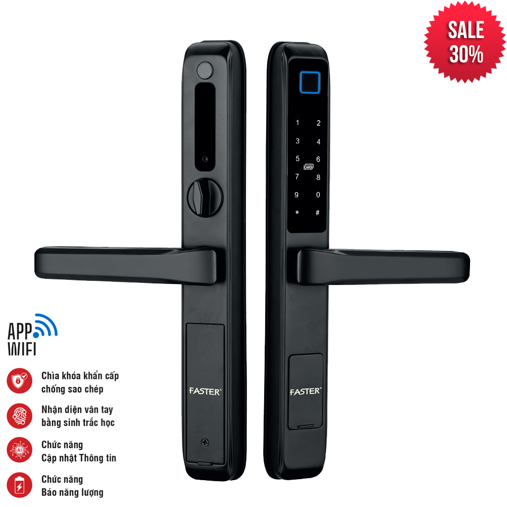 Khóa Faster cửa nhôm FS6800 BL