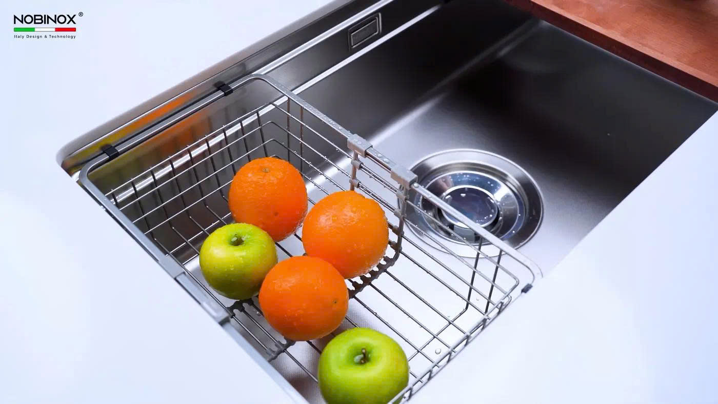 CHẬU RỬA BÁT 1 HỐ NOBINOX LIRA NJ566D