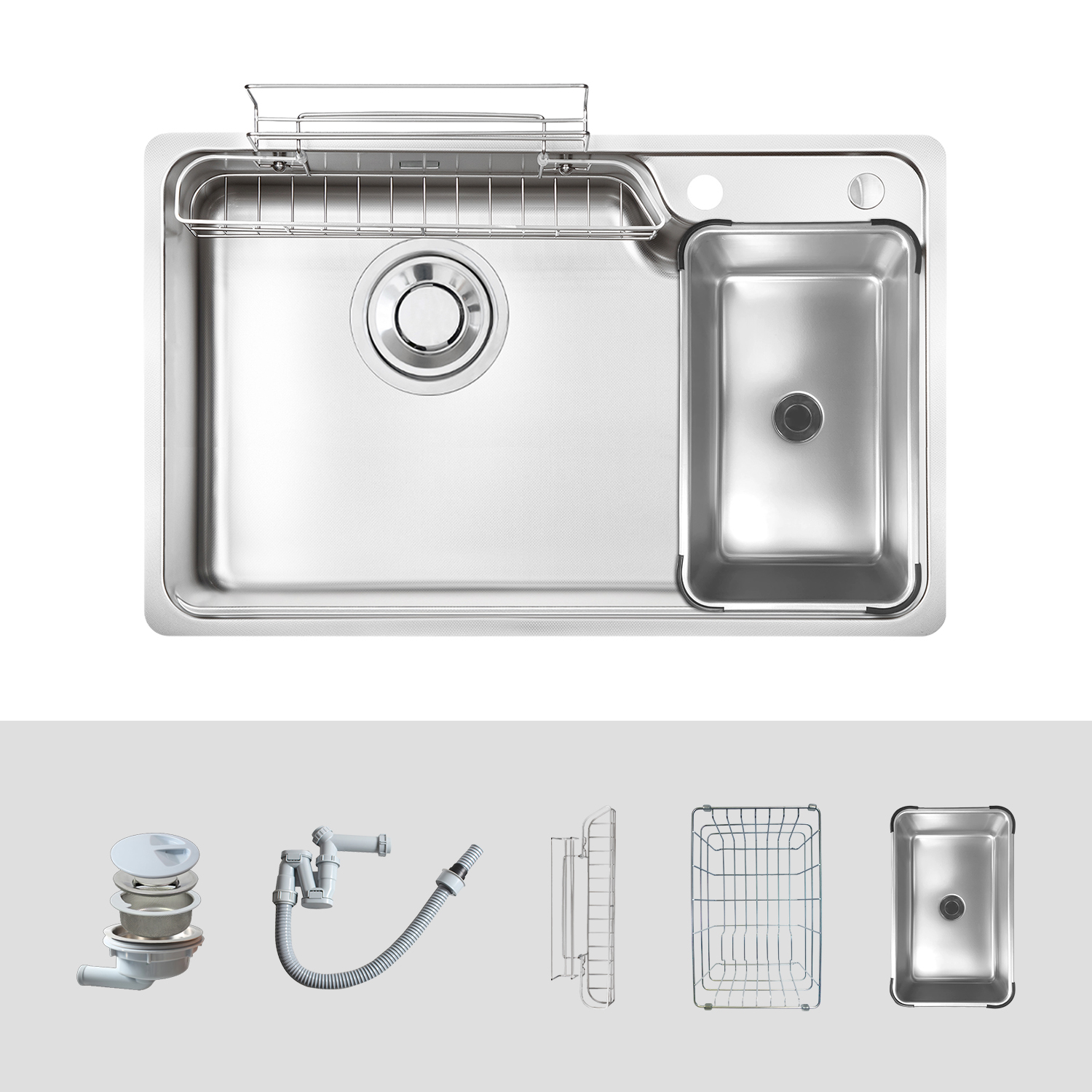 Chậu rửa bát Kluger KH8050SL Plus
