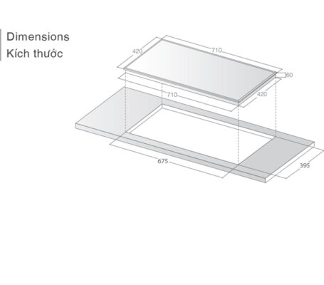 BẾP TỪ ĐÔI LORCA TA 1035 PLUS