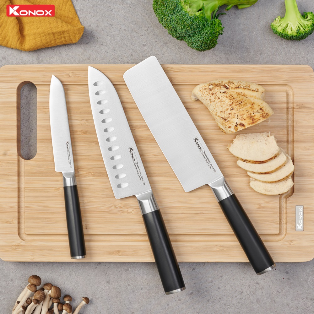 Bộ dao làm bếp 3 món Konox Alder Set