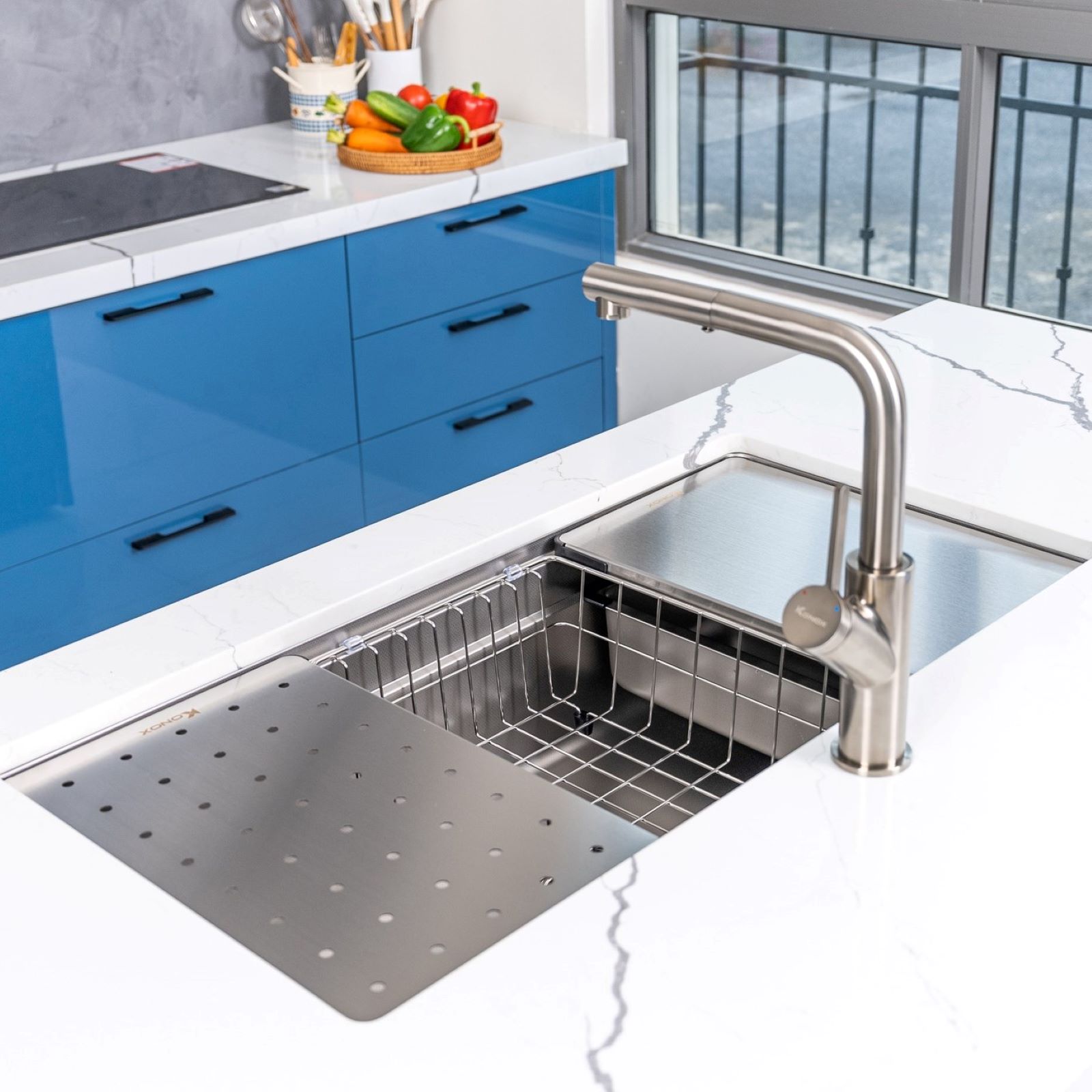 Chậu rửa bát Konox KN8644SU Dekor