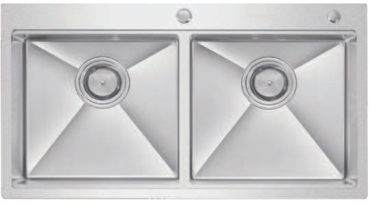 Chậu Rửa Bát Chống Xước 2 Hố INOX 304 EUC28850GA Eurogold