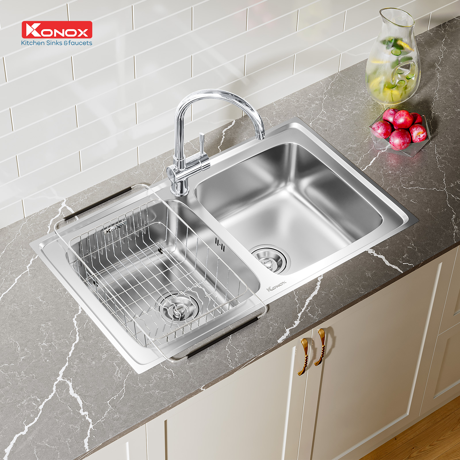 Chậu rửa bát Konox European sink Premium KS8650 2B