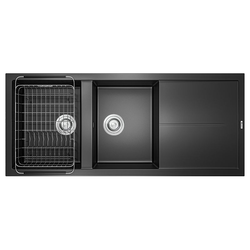 Chậu rửa bát Konox Granite Sink Livello Smart 1160 – Black
