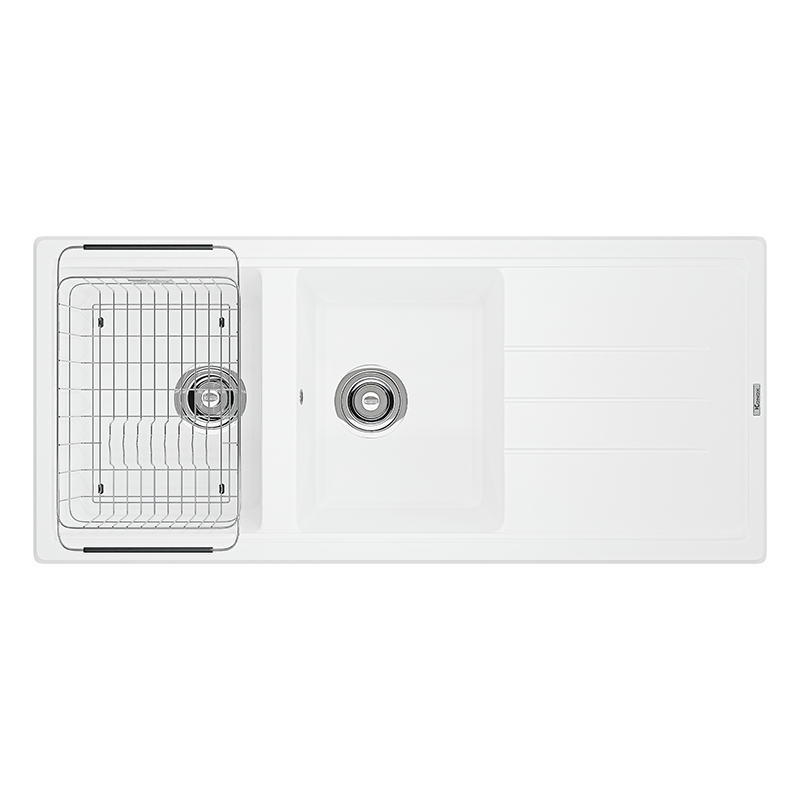 Chậu rửa bát Konox Granite Sink Phoenix 1160 – White Silver