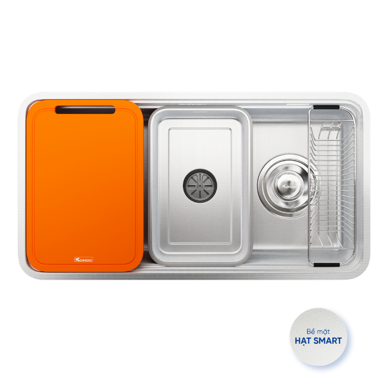 Chậu rửa bát Konox phong cách Nhật chống xước Tari Smart 8847