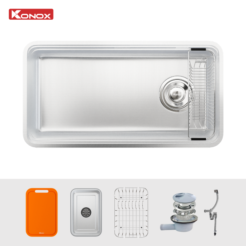 Chậu rửa bát Konox phong cách Nhật chống xước Tari Smart 8847