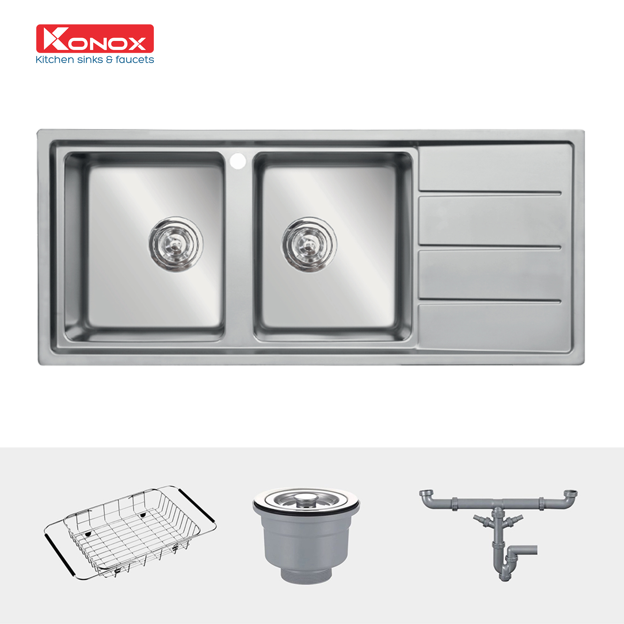 Chậu rửa bát Konox Turkey Sink Beta 1160 Bàn Phải