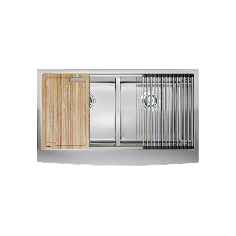Chậu rửa bát Konox Workstation Sink – Apron Sink KN8751DA Curve