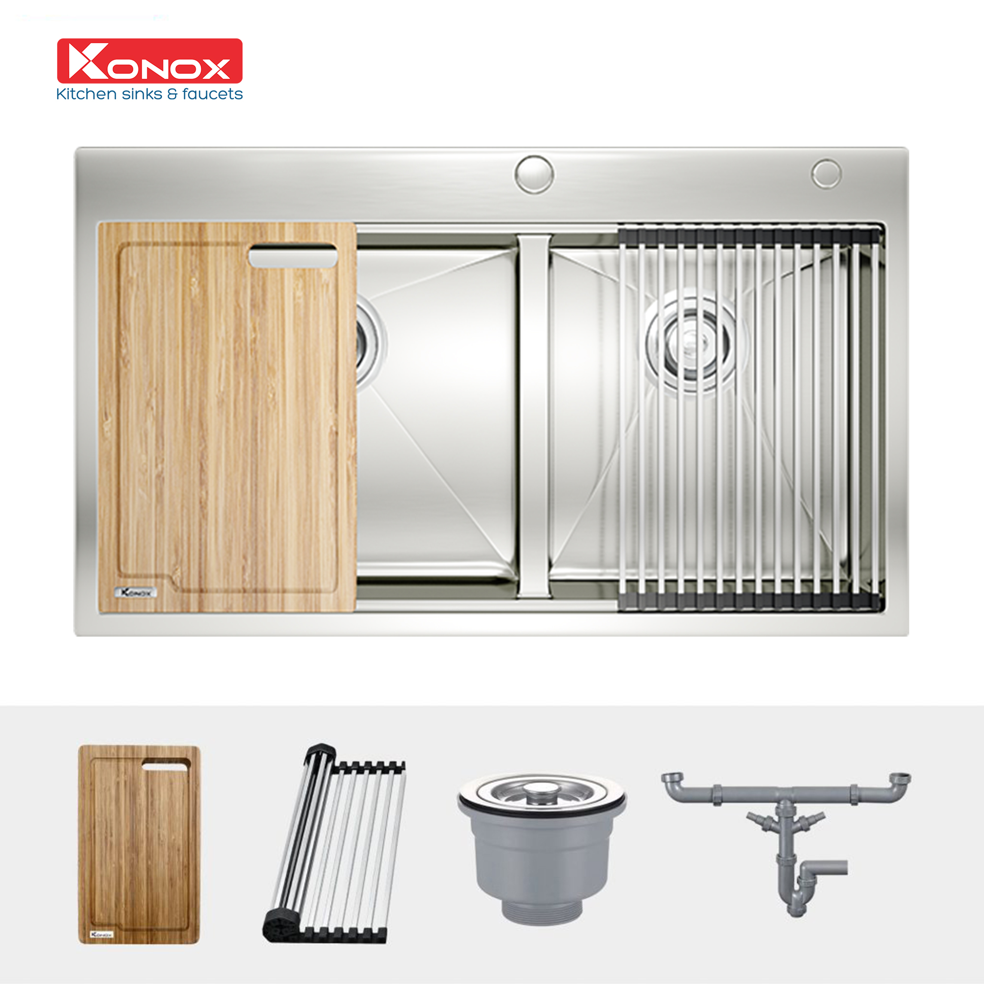 Chậu rửa bát Konox Workstation Sink – Topmount Sink KN8250TD
