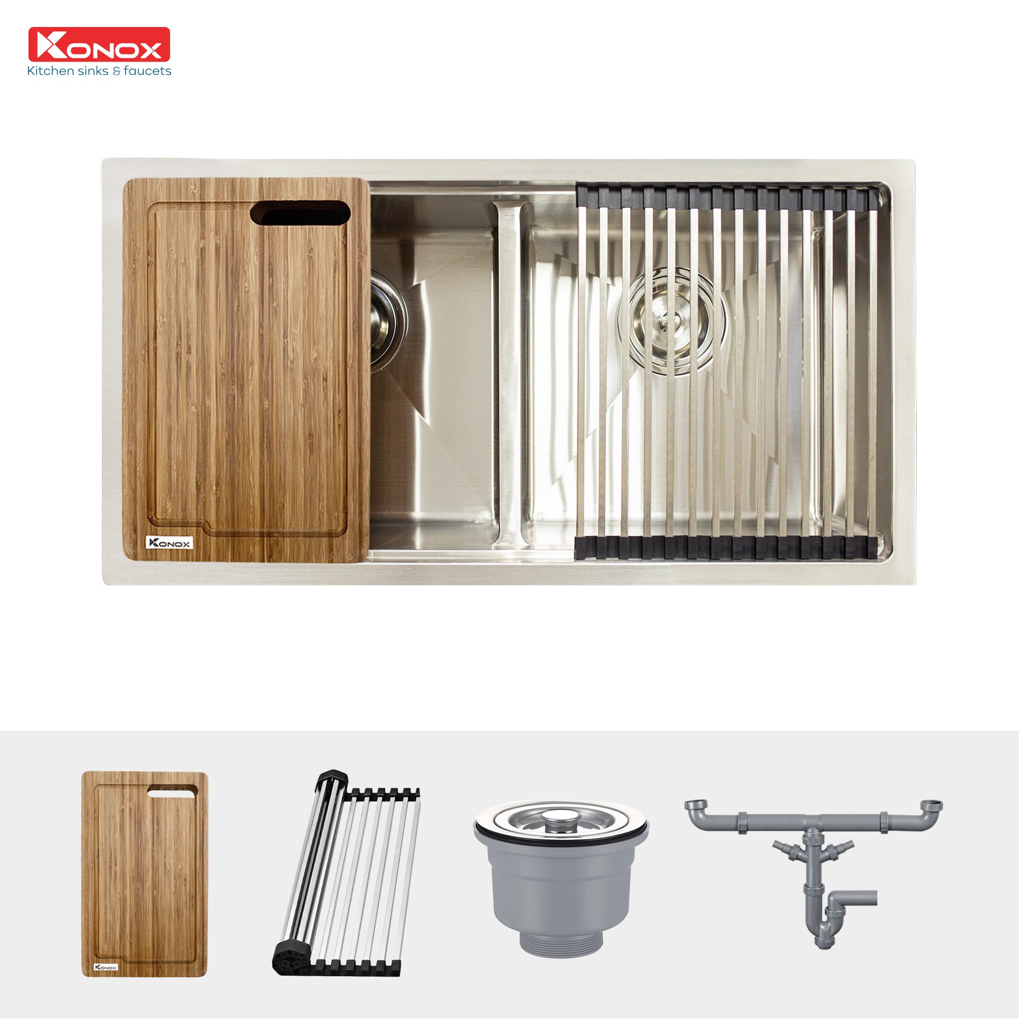 Chậu rửa bát Konox Workstation Sink – Undermount Sink KN8745DUB