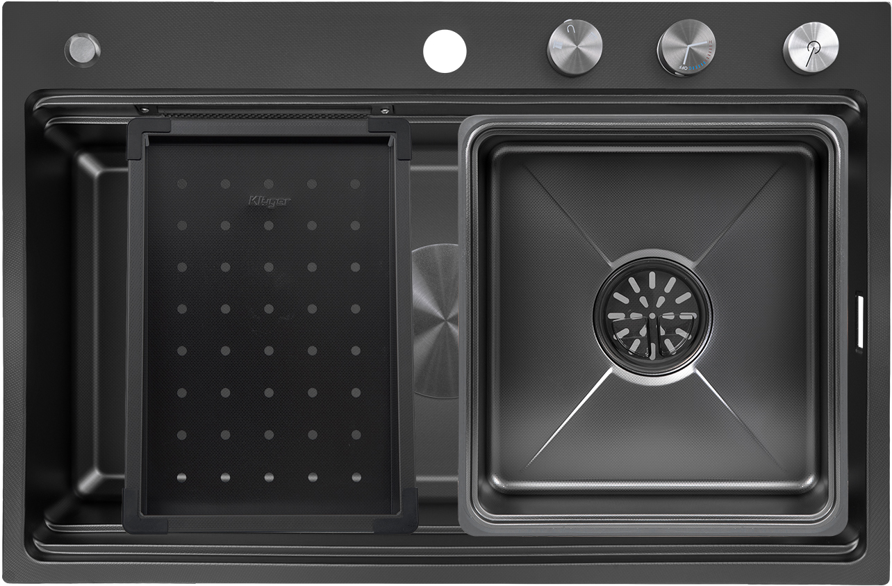 Chậu rửa bát Kluger KWF8161FB-S76W Plus