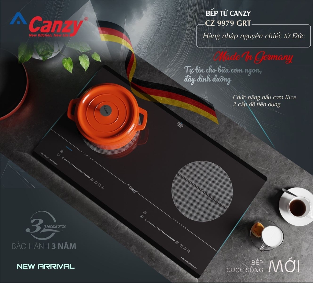 Bếp từ đối Canzy CZ 9979 GRT