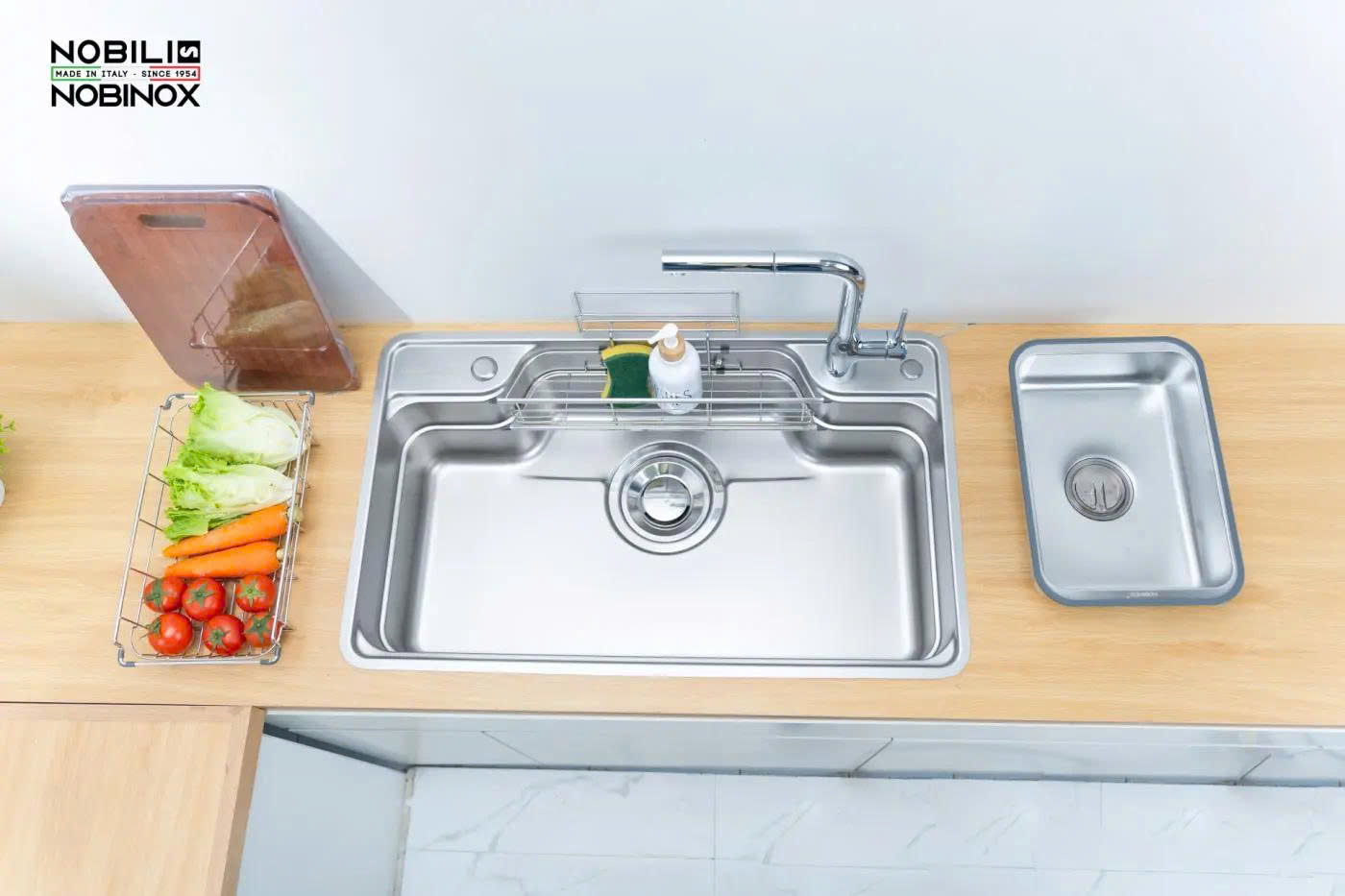 CHẬU RỬA BÁT 1 HỐ NOBINOX LIKEN NL792D