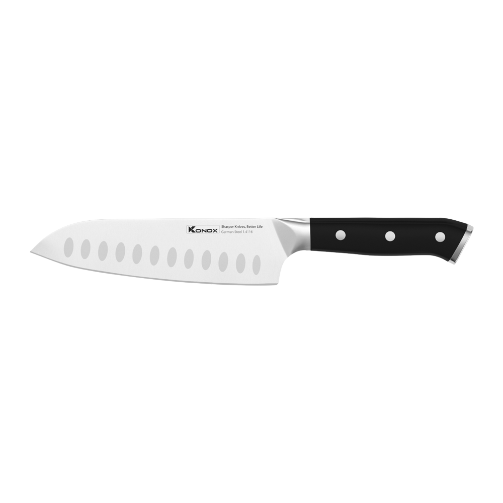 Dao Konox đa năng thép Đức Emmitt Series 7″ Santoku