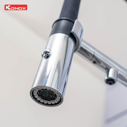 Vòi rửa bát thân mềm 3 đường nước Combi Chrome