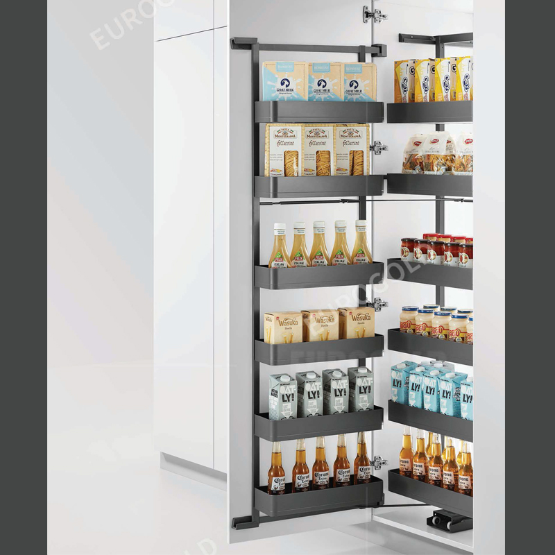 Tủ Đồ Khô 6 Tầng Cánh Mở Màu Ghi Cao Cấp EUM6L660G (EKG15660) Eurogold