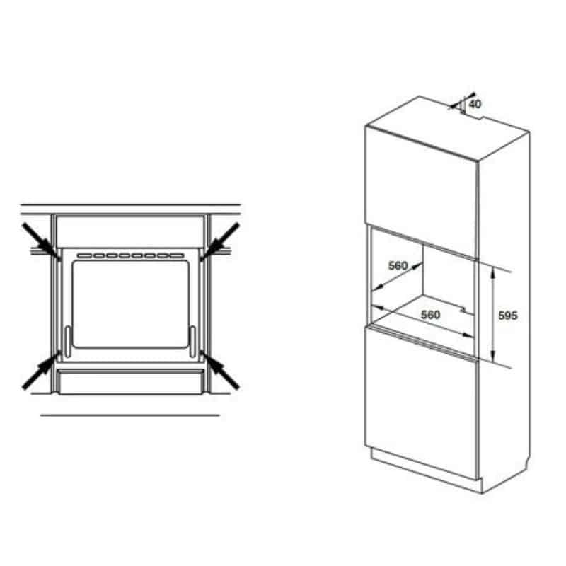 LÒ NƯỚNG ÂM TỦ Hafele HO-KT60A9 535.02.611