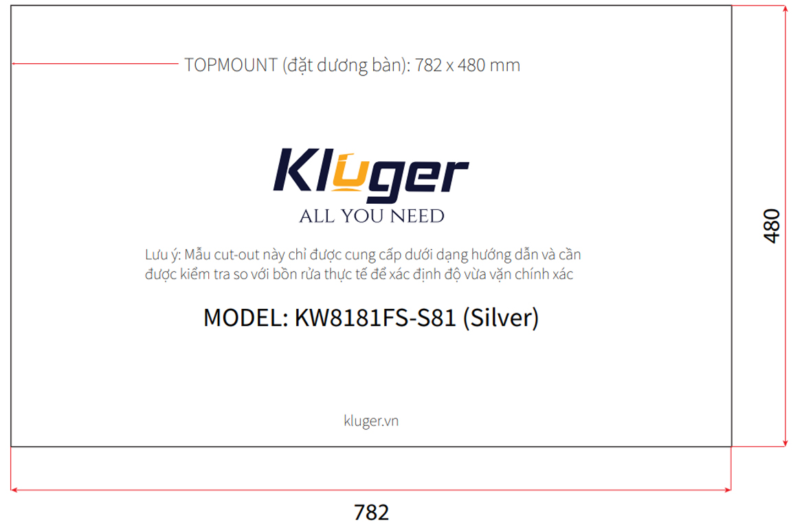 Chậu rửa bát Kluger KW8181FS  S81 Plus