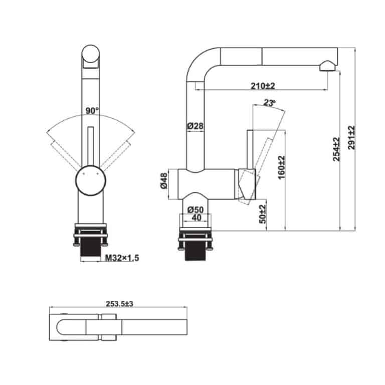 VÒI BẾP Hafele HT21-CH1P254 577.55.200