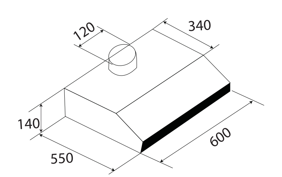 MÁY HÚT MÙI CỔ ĐIỂN KAFF KF-638I