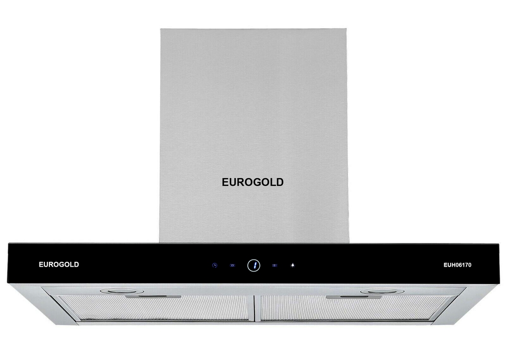 Máy Hút Mùi Chữ T Mặt Kính Đen EUH06170 (EHM6170) Eurogold