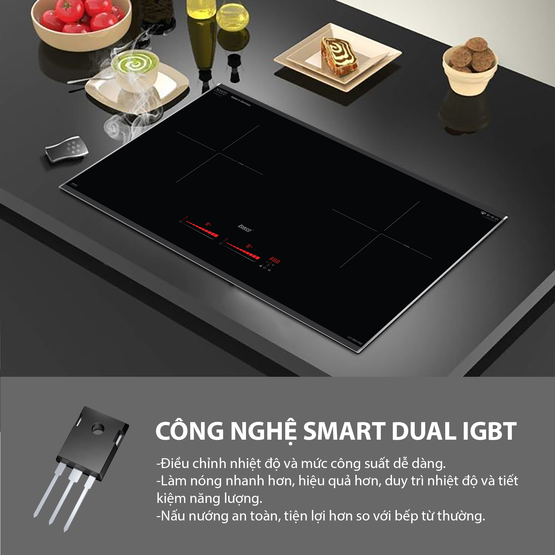 Bếp từ đôi Lorca LCI 999 PRO