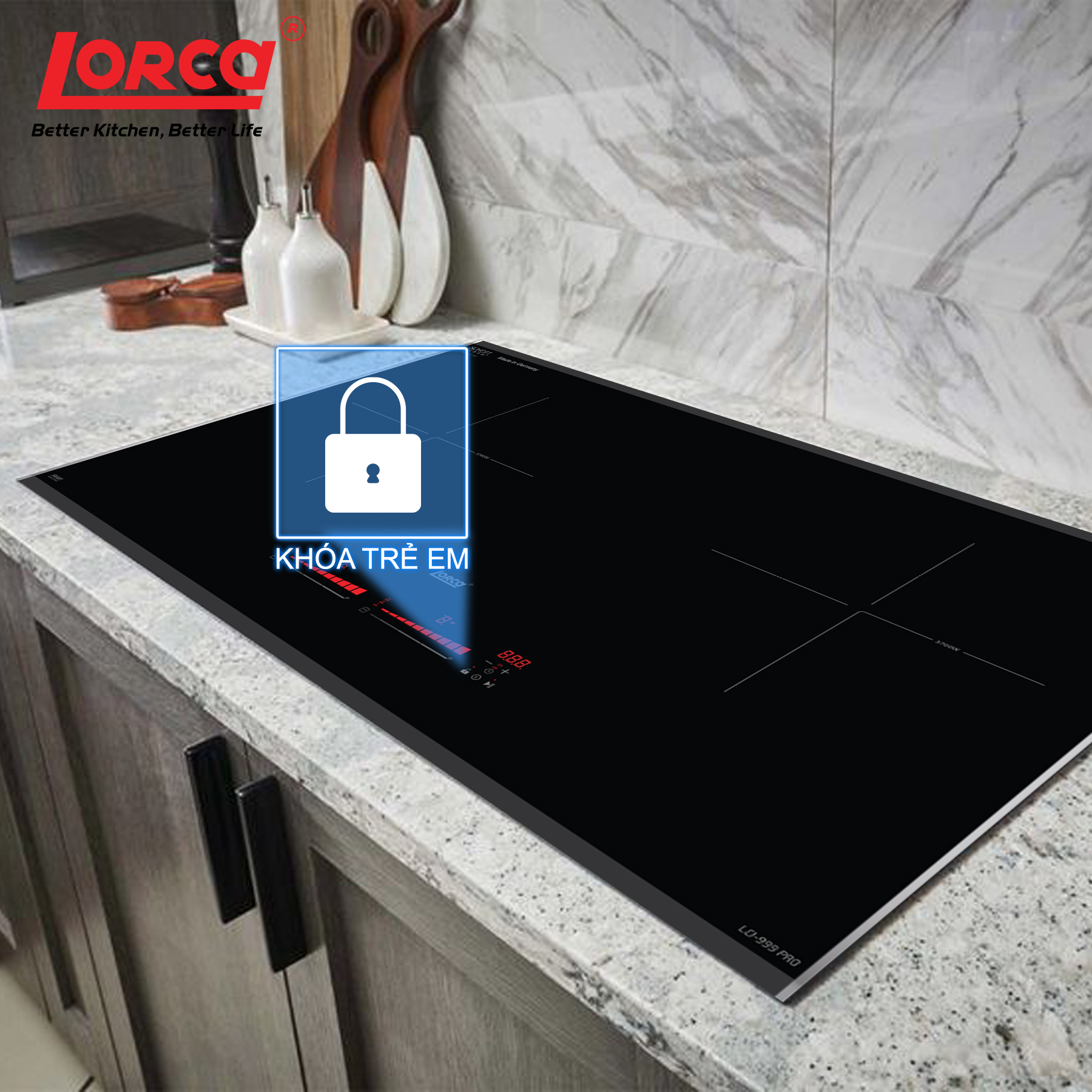 Bếp từ đôi Lorca LCI 999 PRO