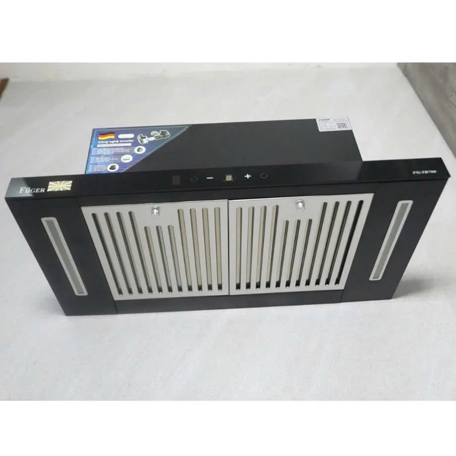 Máy hút mùi âm tủ Fuger TB700 | Hút mùi cảm ứng, cảm biến vẫy tay | Động cơ tuabin công suất 1500m3/h | Bảo hành 2năm