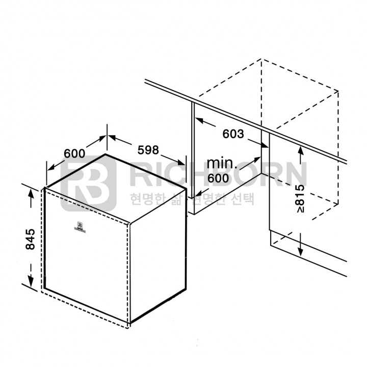 Máy Rửa Bát RICHBORN RDP6085SKS / RDP6085SKB