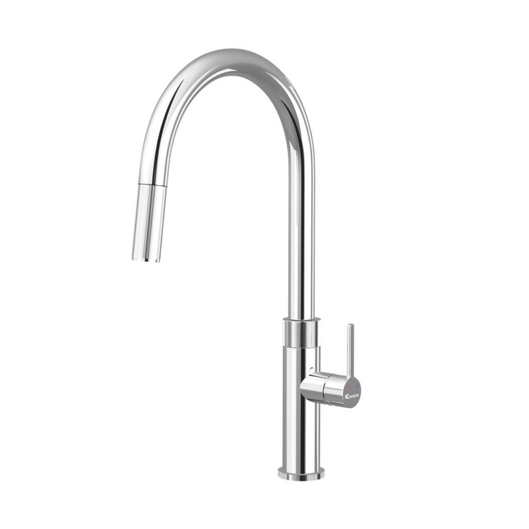 Vòi rửa bát dây rút Konox Lasi Chrome