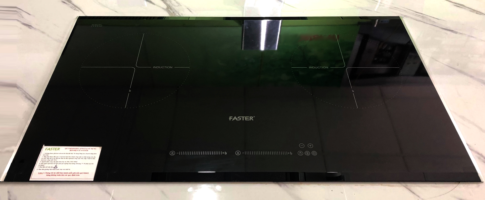 Bếp từ đôi Faster FS 988i mặt kính Schott