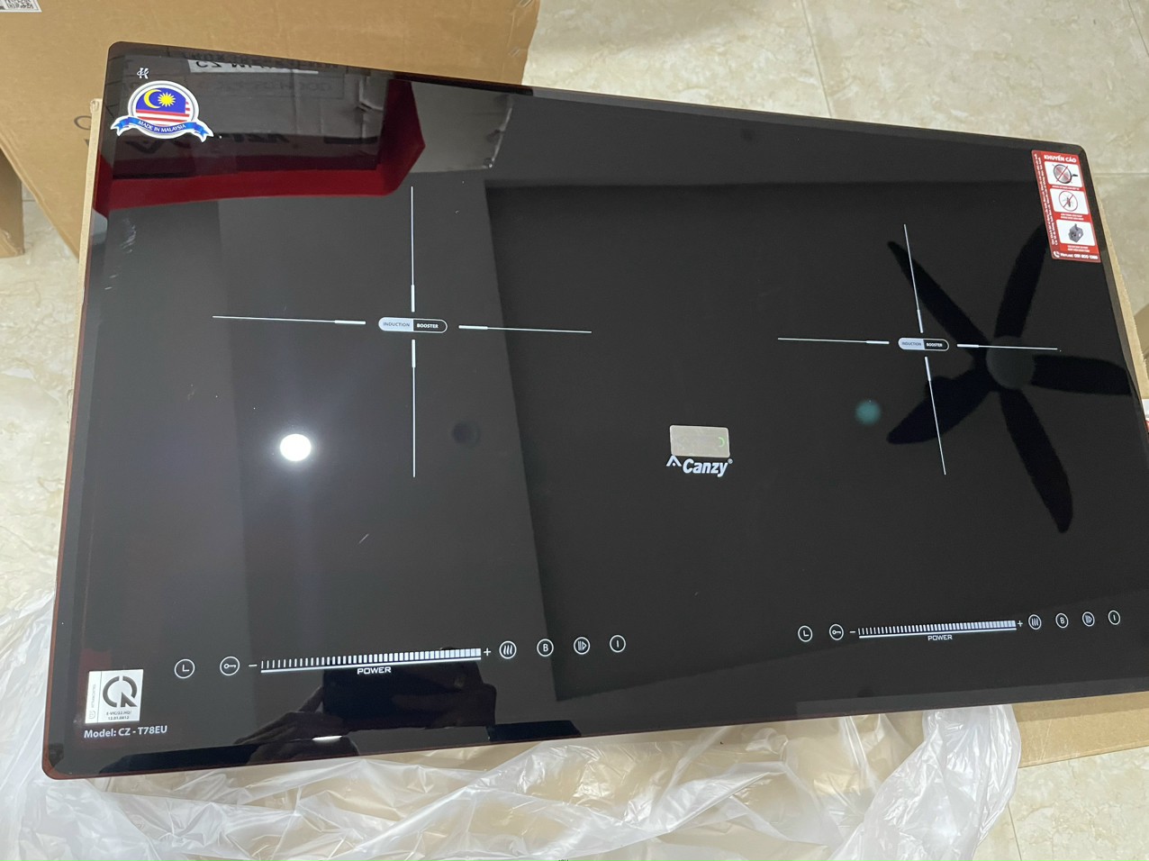 BẾP TỪ ĐÔI CANZY CZ T78EU