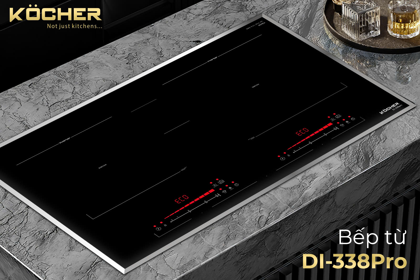 Bếp 2 từ Kocher DI 338 Pro