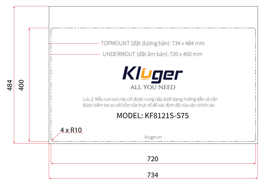 Chậu rửa bát Kluger KF8121S S75