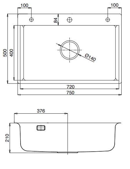 Chậu rửa bát Kluger KF8121S S75