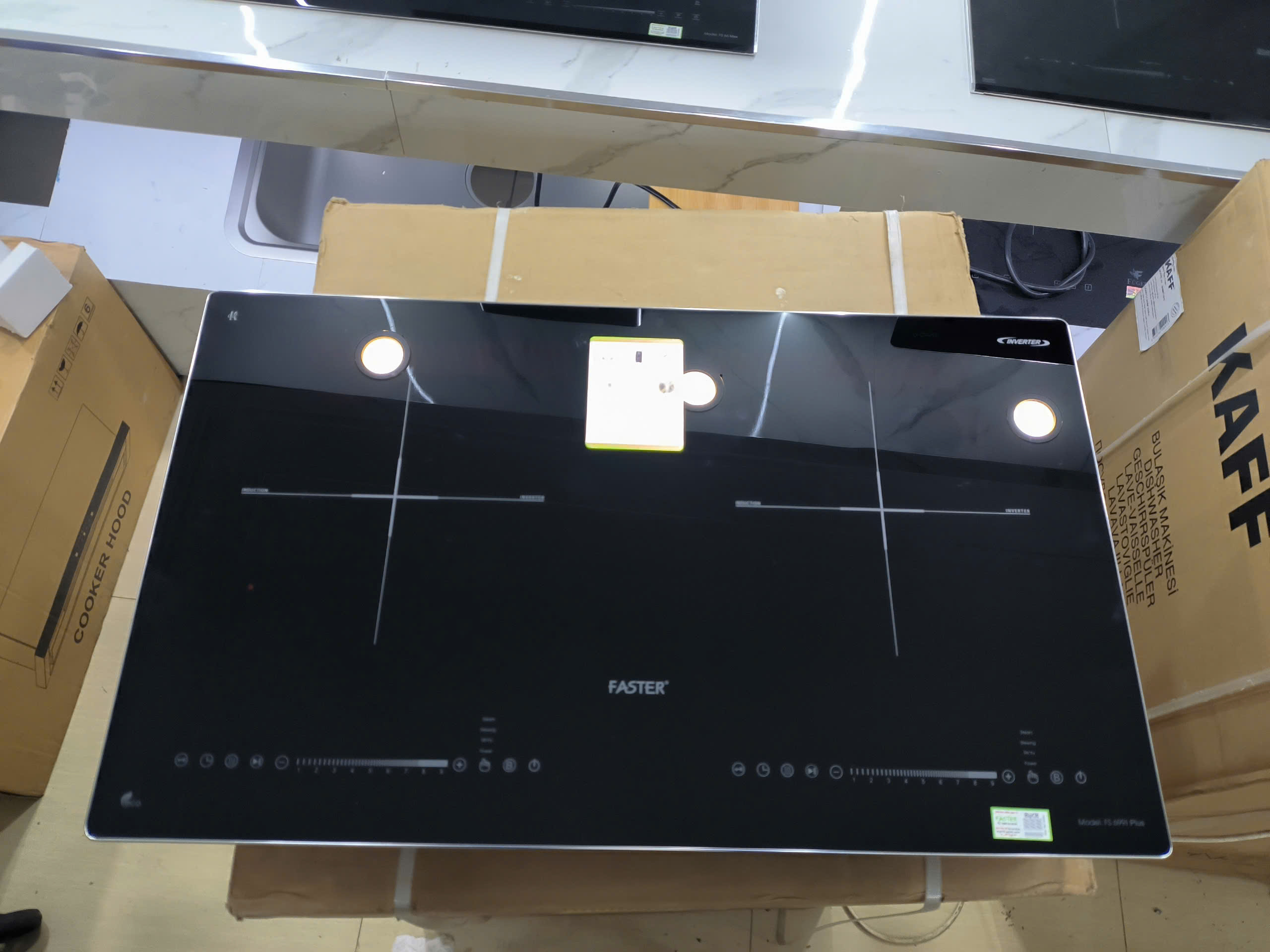 Bếp từ đôi Faster 699i Plus  | mẫu mới 2025 | Sôi liu riu | Viền bo kim loại | Bảo hành chính hãng 3 năm