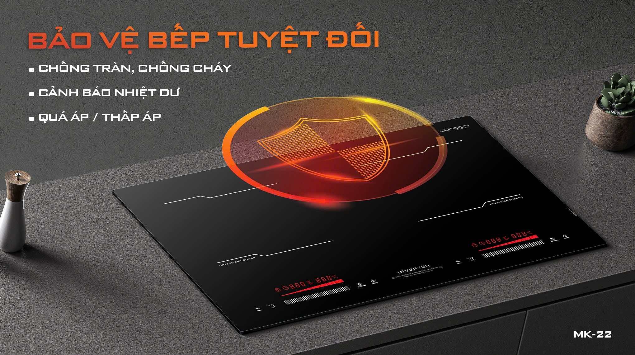 Bếp từ đôi Junger MK-22