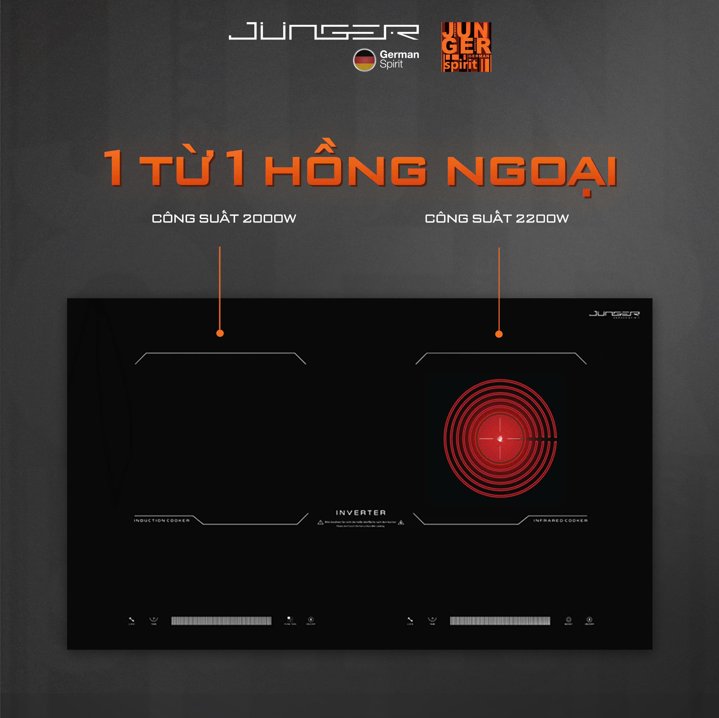 Bếp từ hồng ngoại Junger MK-24