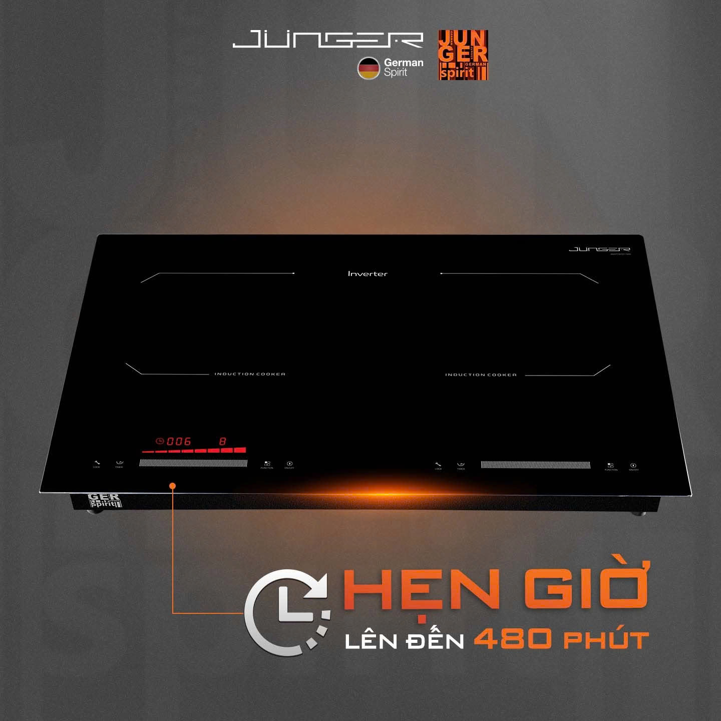 Bếp từ đôi Junger CEJ-202-II