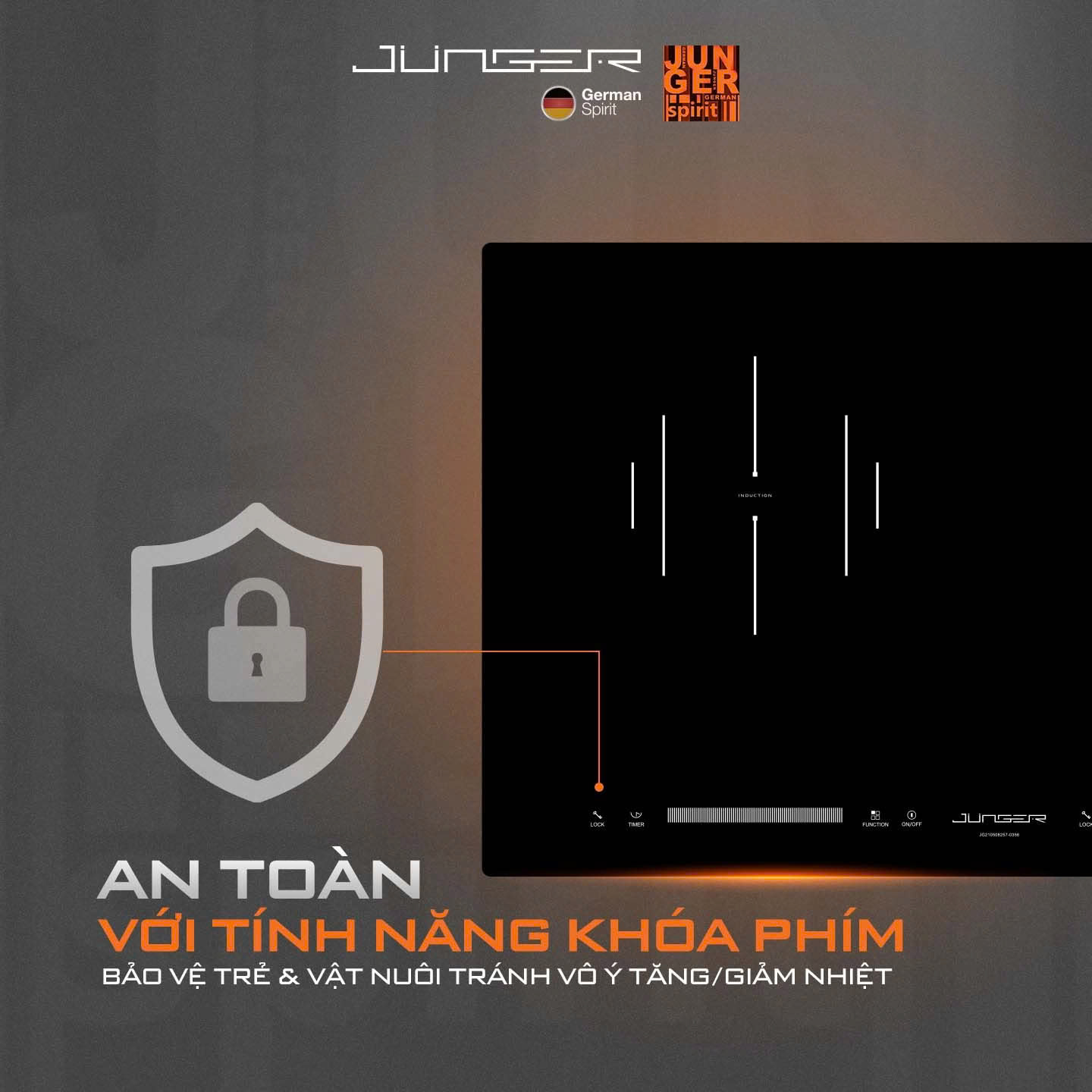 Bếp từ hồng ngoại Junger CEJ-204-IF