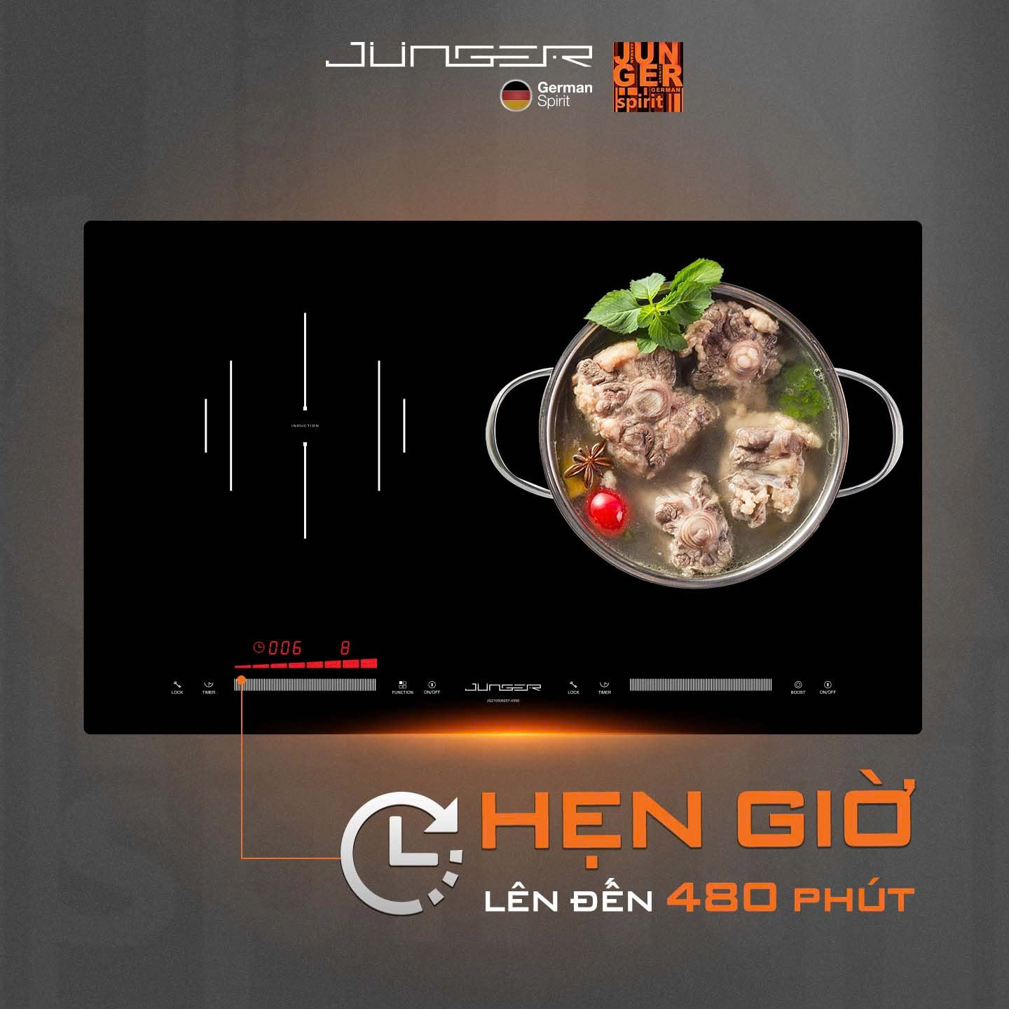 Bếp từ hồng ngoại Junger CEJ-204-IF