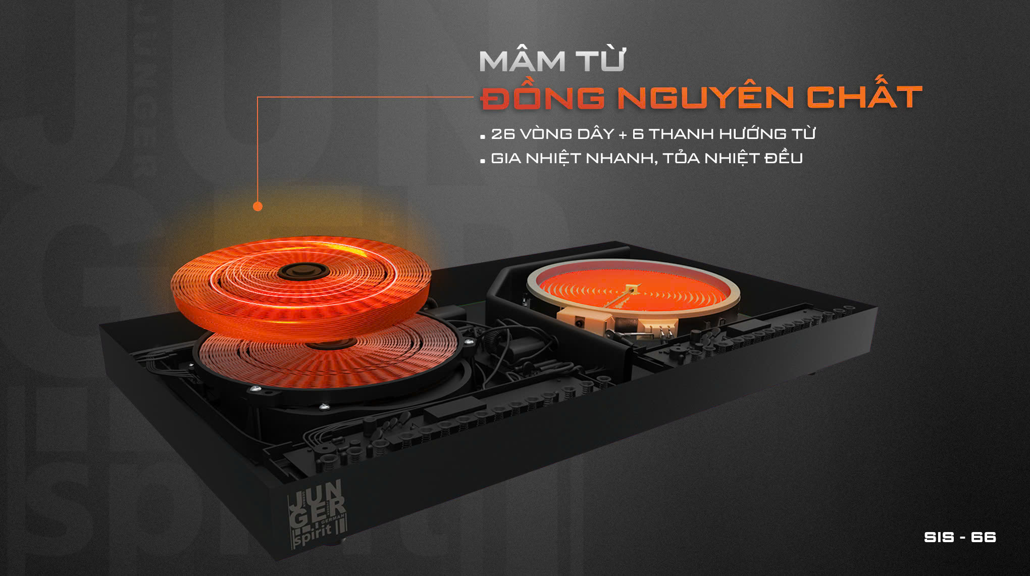 Bếp từ hồng ngoại Junger SIS-66