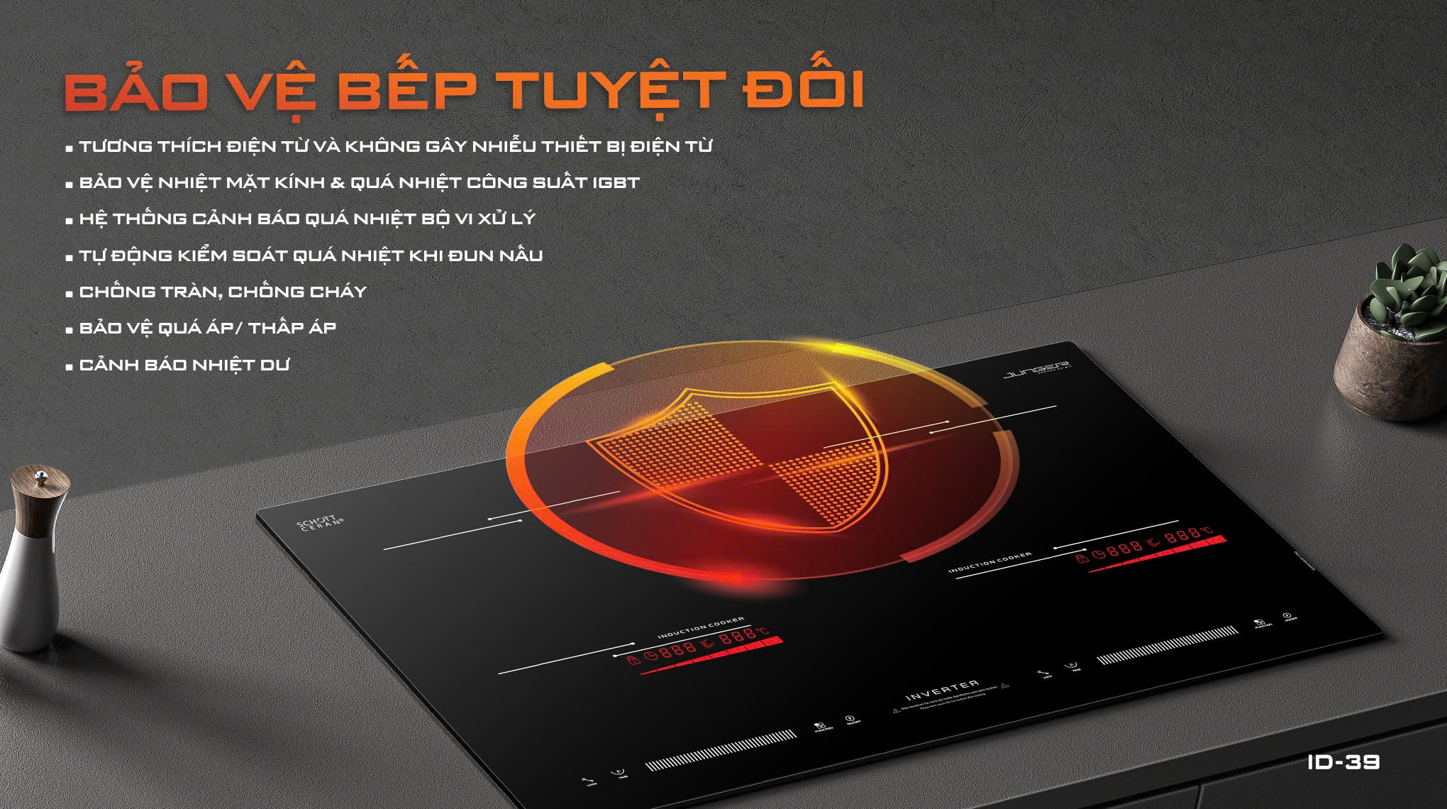 Bếp từ đôi Junger ID-39