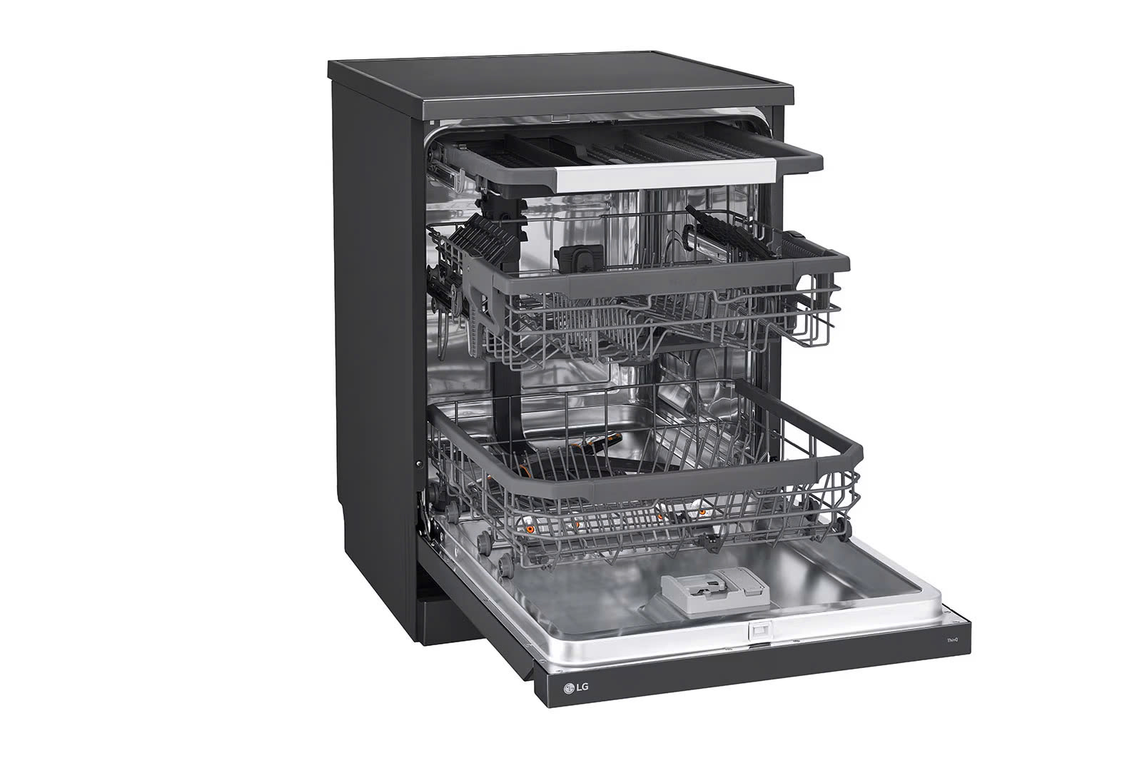 Máy rửa bát LG Quadwash TrueSteam™ màu đen LDT14BLA4