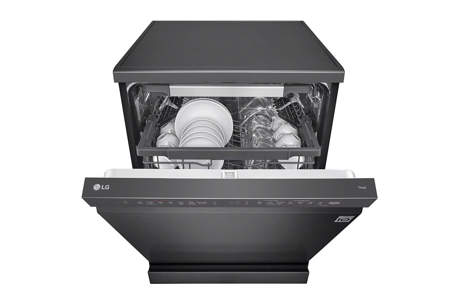 Máy rửa bát LG Quadwash TrueSteam™ màu đen LDT14BLA4