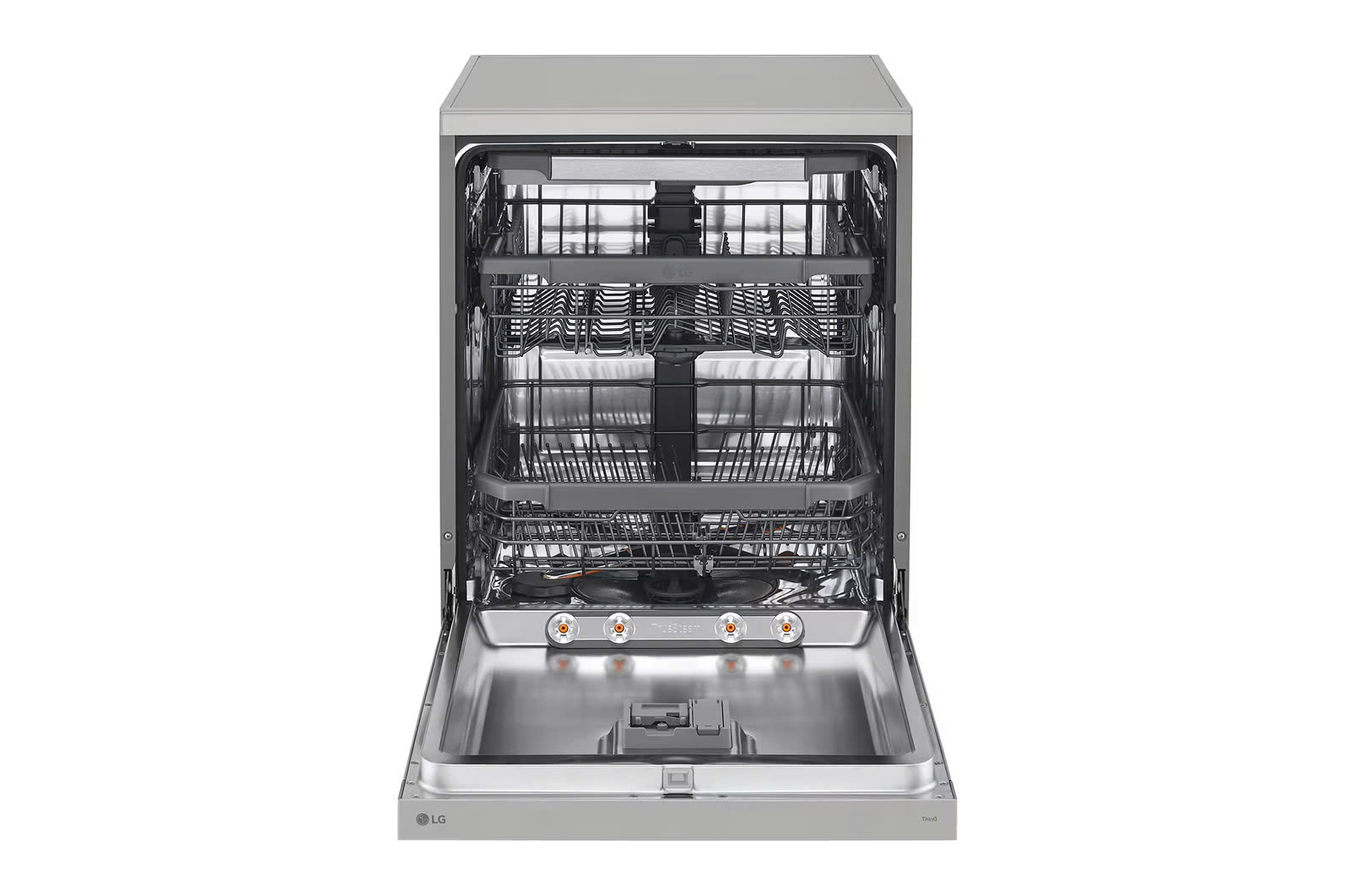 Máy rửa bát LG Quadwash TrueSteam™ màu bạc ghi sáng LDT14SVA4