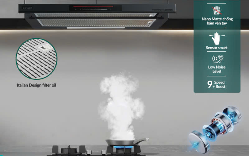 Máy Hút Mùi GRANDX GX H70F72B